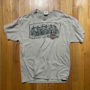 Harley-Davidson Tan Graphic Tee for Men
